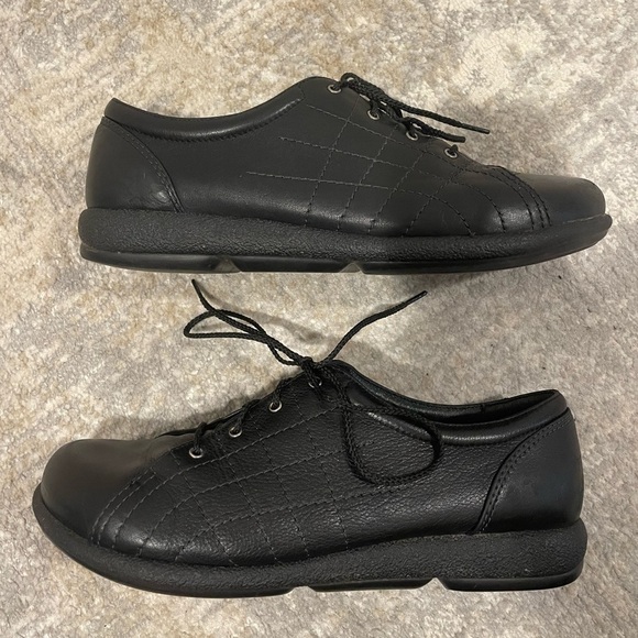 Dansko Women’s Gretchen EUR 40 (9.5-10) Black Leather Oxford Lace Up Shoes - Picture 6 of 10